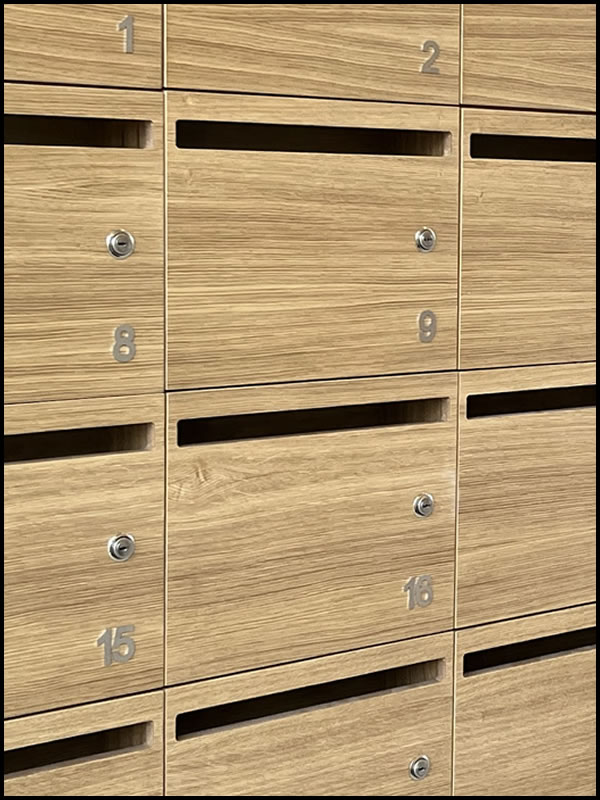 Buzones de Madera de Gran Capacidad