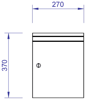 Buzón de Madera Vertical